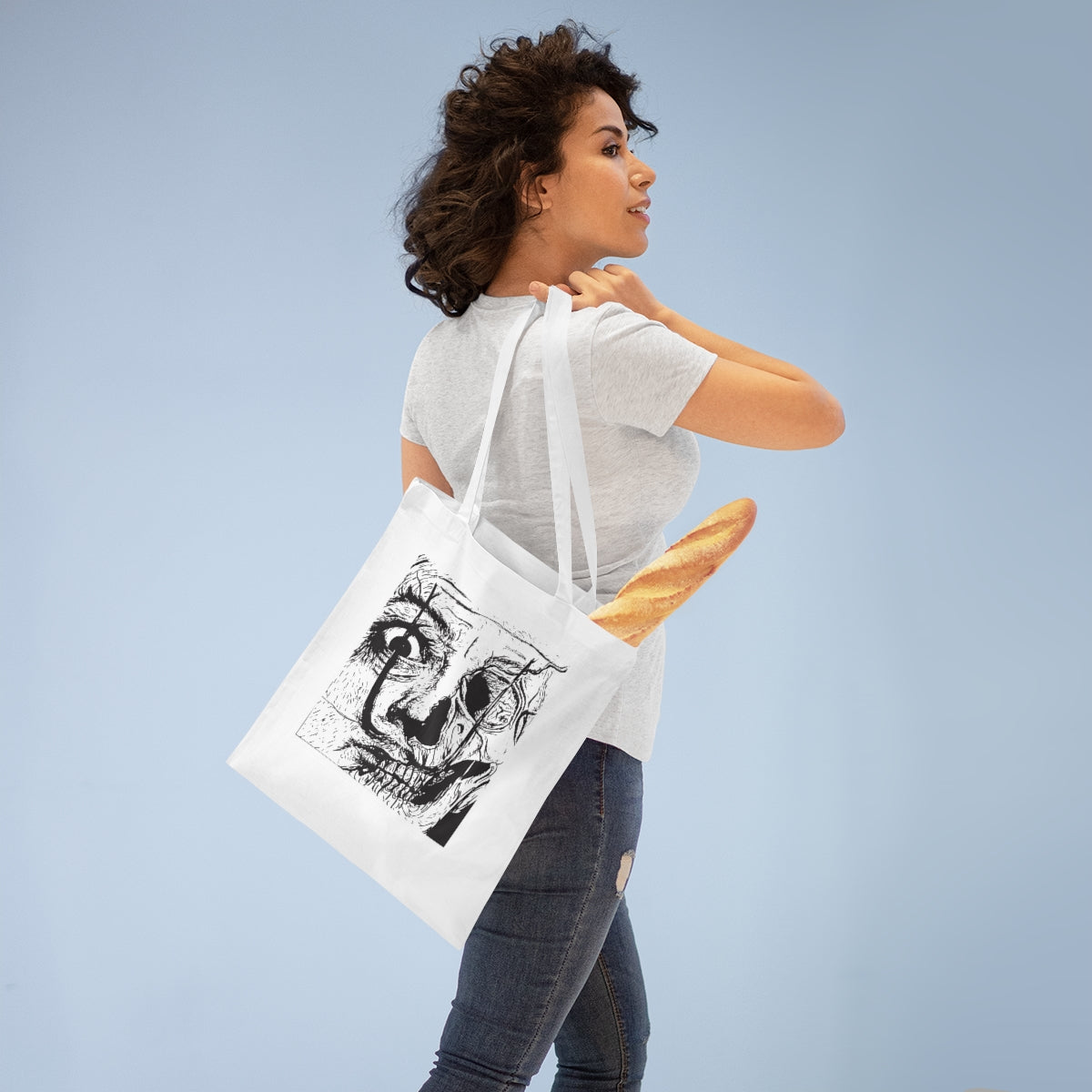 "Dali" Tote Bag (Black and white)